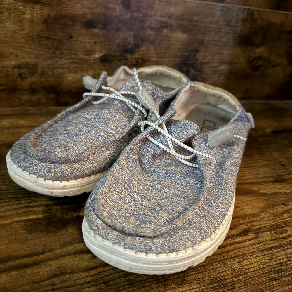 Hey Dude Women’s Shoes in Gray and Cream